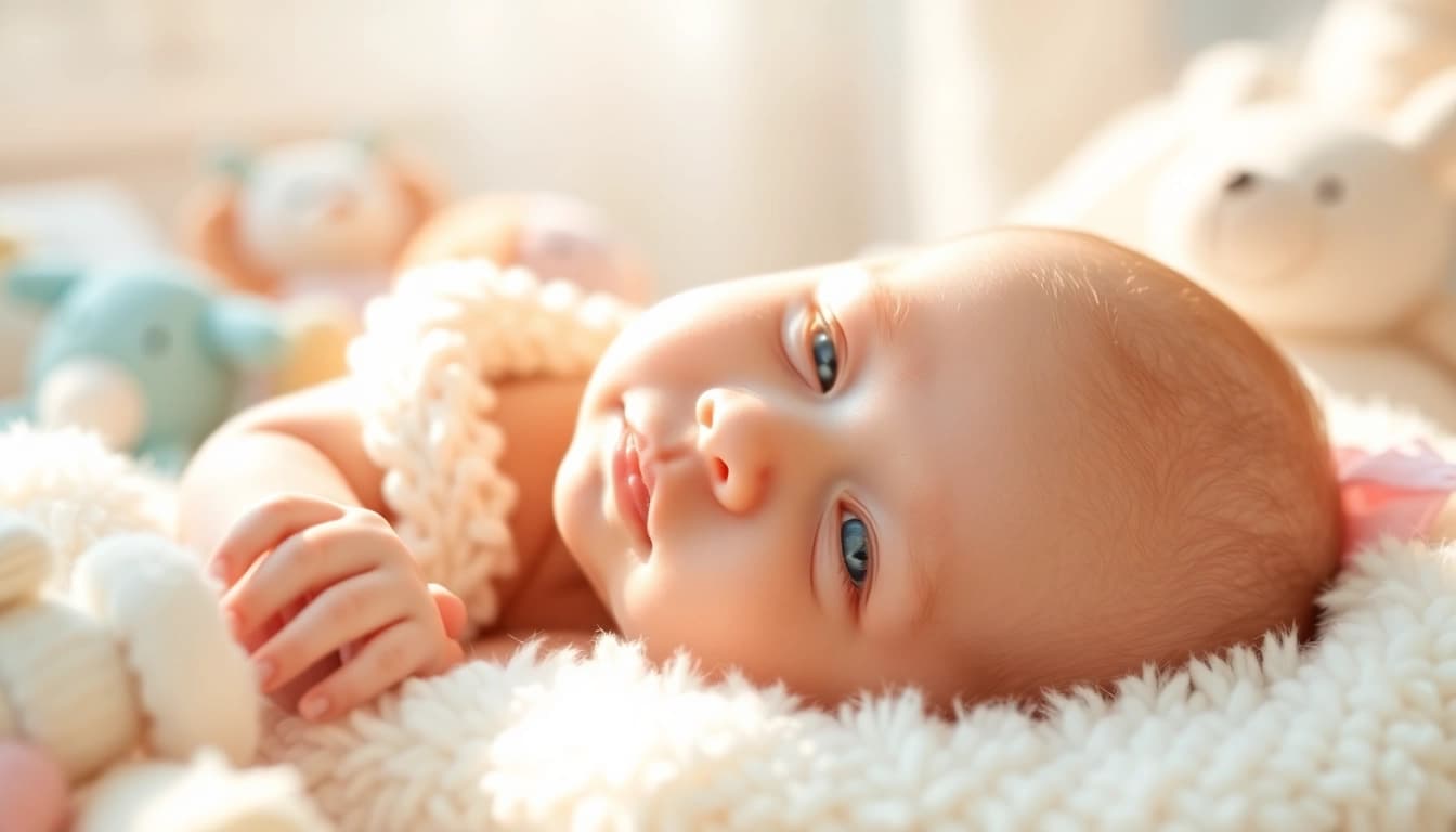 Captivating Babyfotografie capturing a newborn's innocence and warmth in a cozy setting.