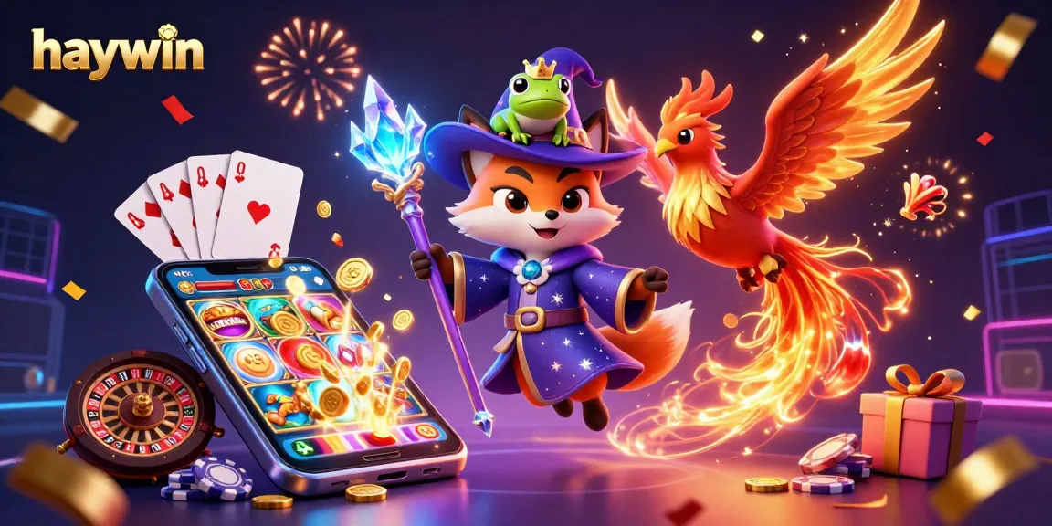Play vibrant games at haywin with magical characters and dazzling casino elements.