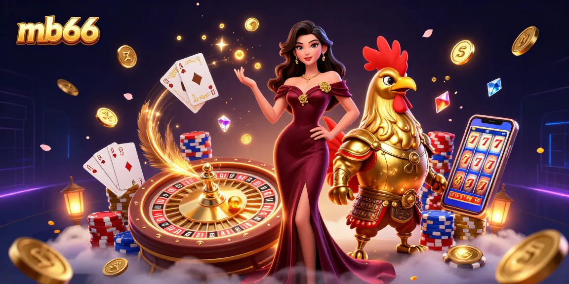 Experience thrilling gaming with mb66 featuring luxurious atmosphere and vibrant casino elements.