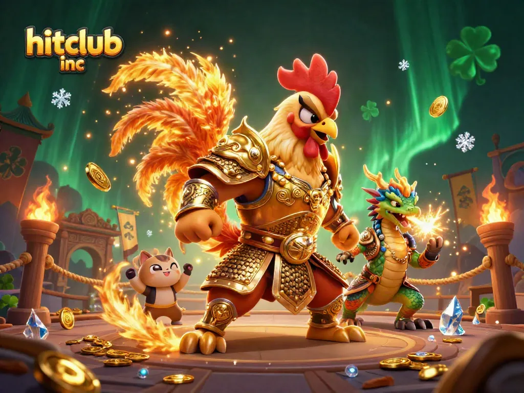 Experience thrilling moments at hitclub inc with a vibrant 3D casino scene featuring unique characters and engaging elements.