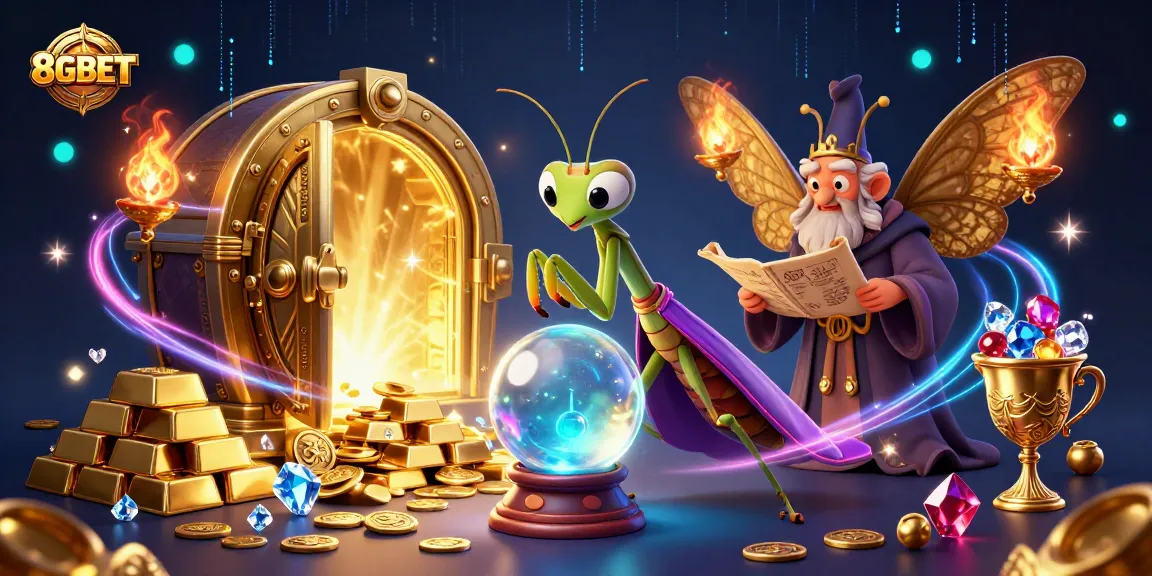 Experience the thrilling world of 8GBET with vibrant gemstones, fortune tellers, and mystical elements.