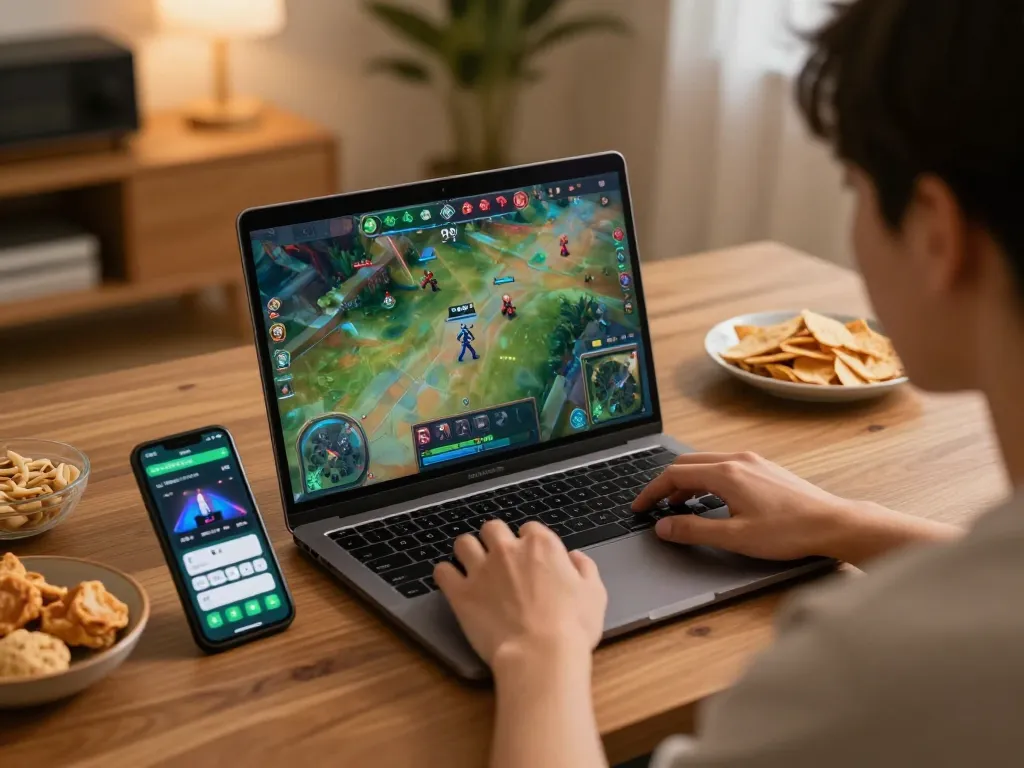 Experience da ga thomo live streaming action from home with an engaging online gaming setup.