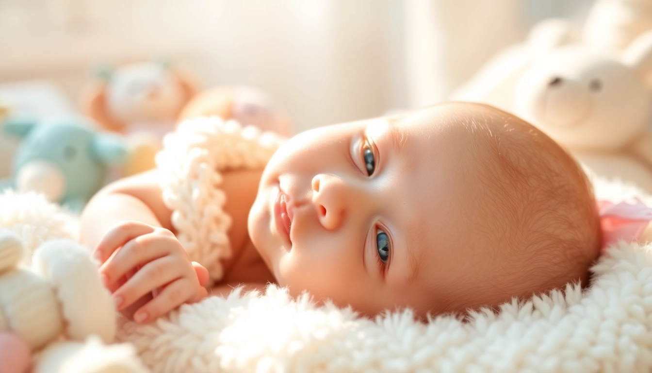 Captivating Babyfotografie capturing a newborn's innocence and warmth in a cozy setting.