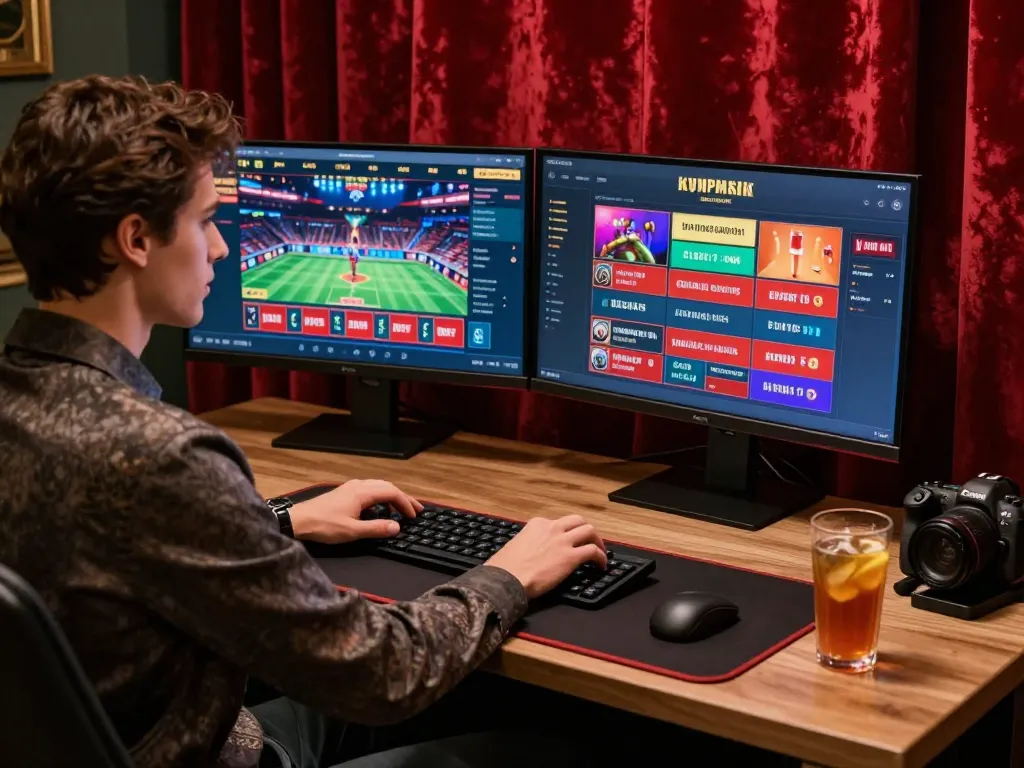 Exciting KO66 Khuyến Mãi online gaming scene with modern setup and inviting atmosphere