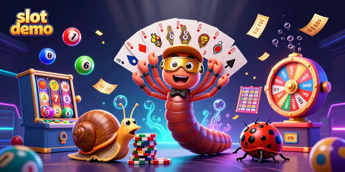 Mencoba slot demo di IndoJayaPoker dengan dealer kartun menarik, chip, dan elemen permainan!