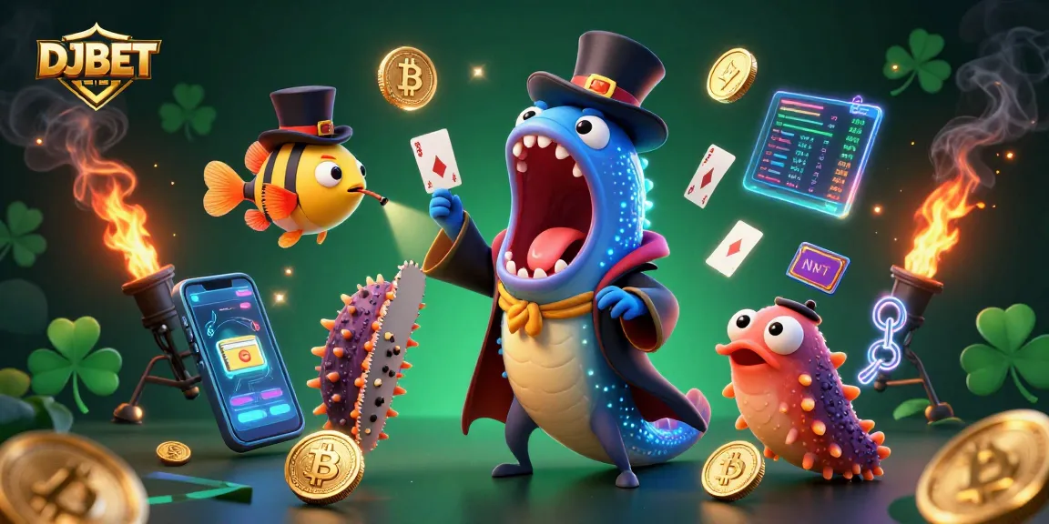 Experience the excitement of DJBET with a captivating casino-themed underwater magic scene.