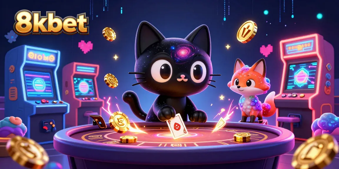 Experience the excitement of 8xbet with a captivating cosmic casino scene featuring a galaxy cat.