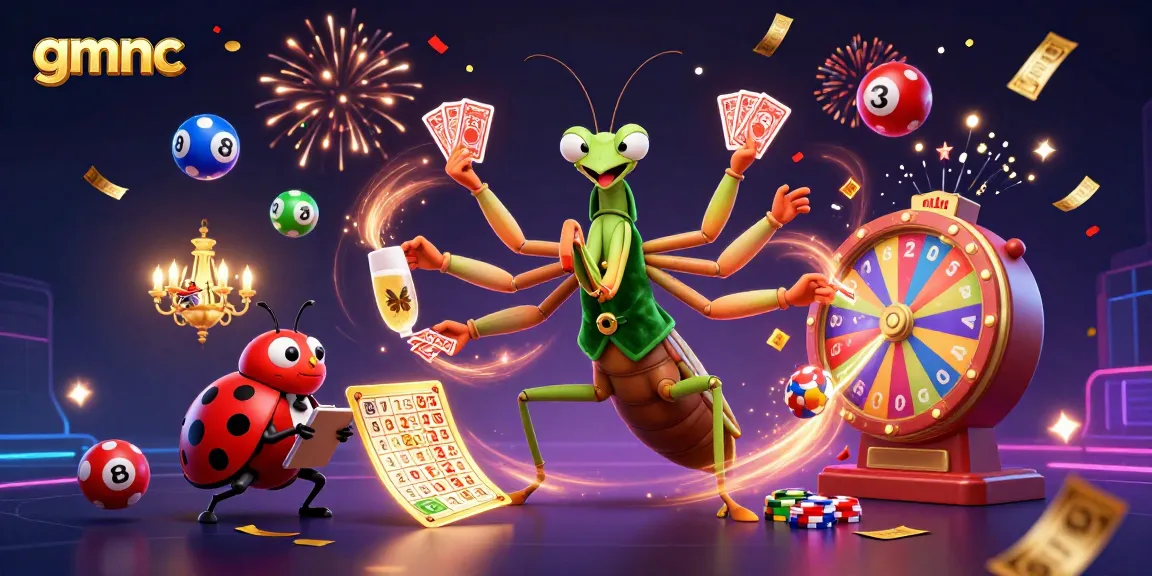 Experience gmnc's vibrant casino dynamics with playful cartoon characters and lively game elements.