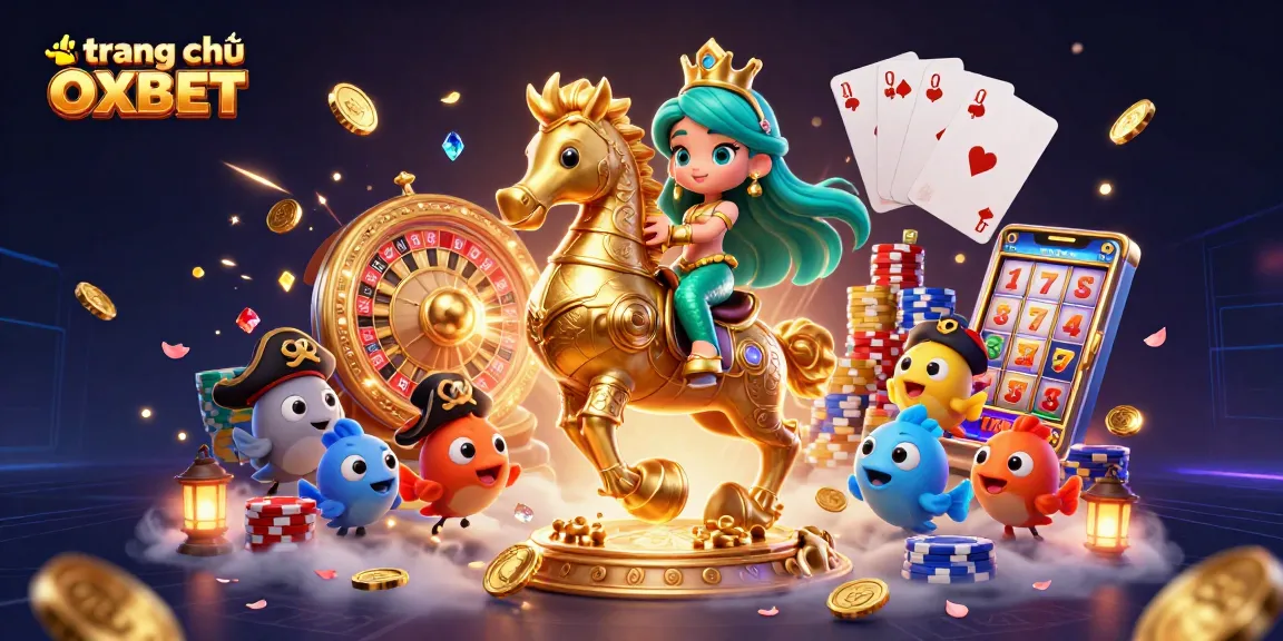 Engage with the enchanting world of trang chủ OXBET featuring vibrant casino elements and characters.