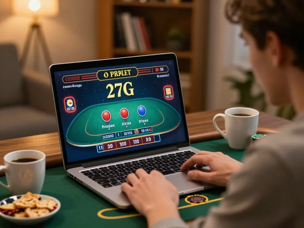 Engage in thrilling gameplay at 27G with live dealer blackjack in a cozy setting.