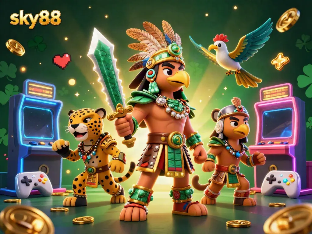 Join the excitement at sky88 with vibrant interactive scenes full of gaming action.
