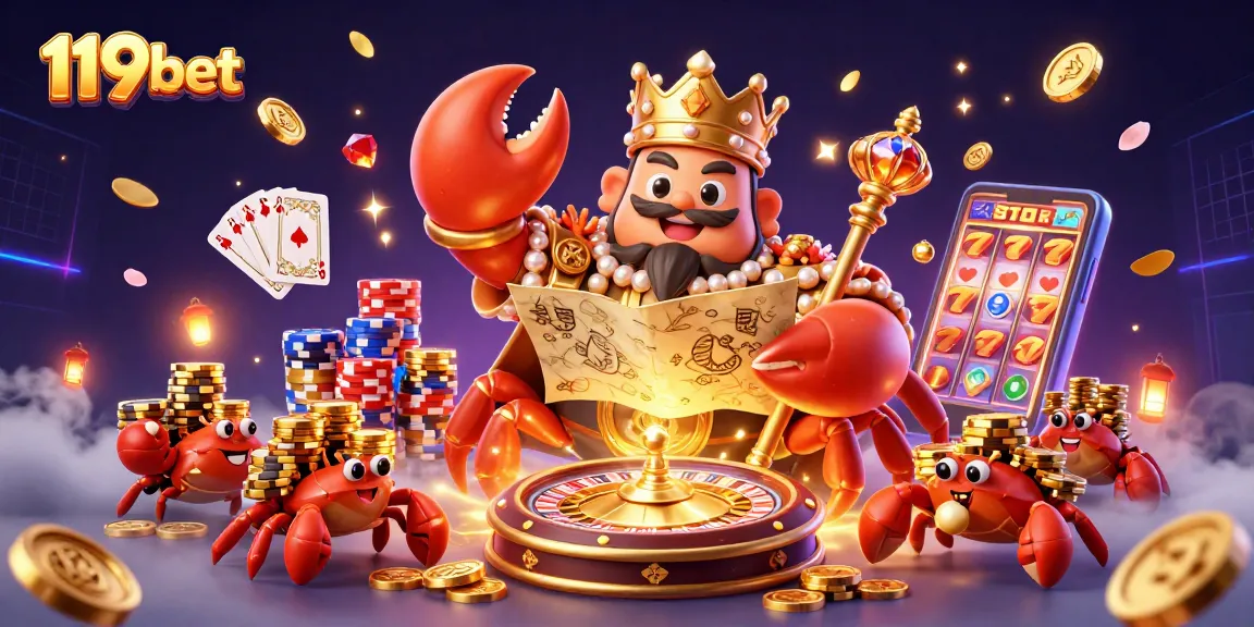 Experience excitement with 119bet’s vibrant casino scene featuring captivating characters and thrilling game elements.