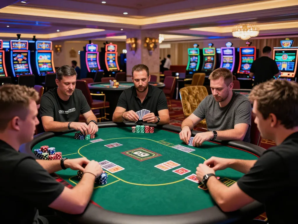 Players immersed in a live poker game on https://33cc.info/ showcasing thrilling casino action