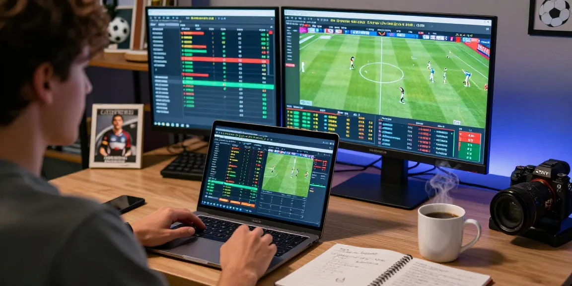 Focused individual analyzing nhan dinh keo nha cai in a dynamic sports betting environment