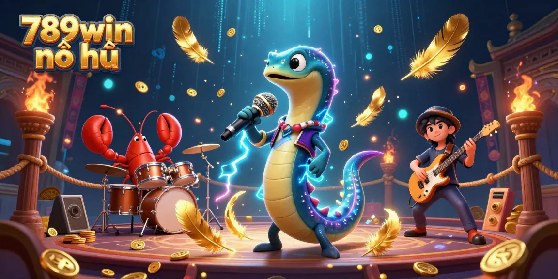 Experience the thrill of 789win nổ hũ with an electrifying DJ eel and vibrant underwater casino ambiance.