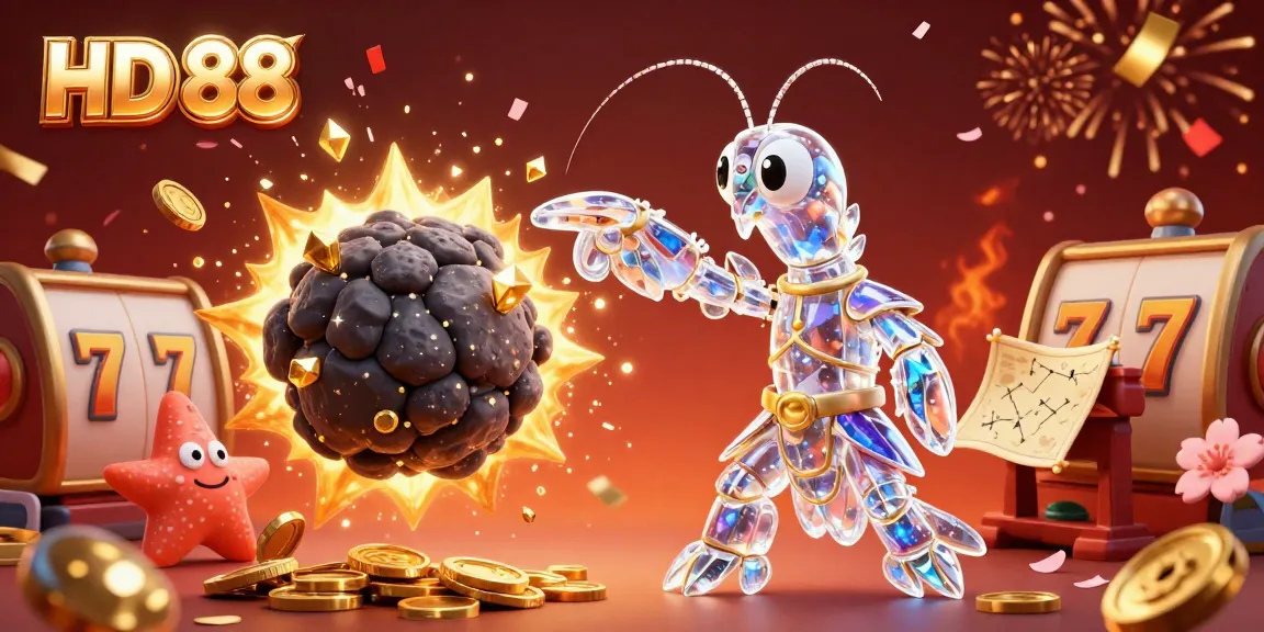 Engage in winning strategies at HD 88 with stunning visuals of a galactic casino scene.