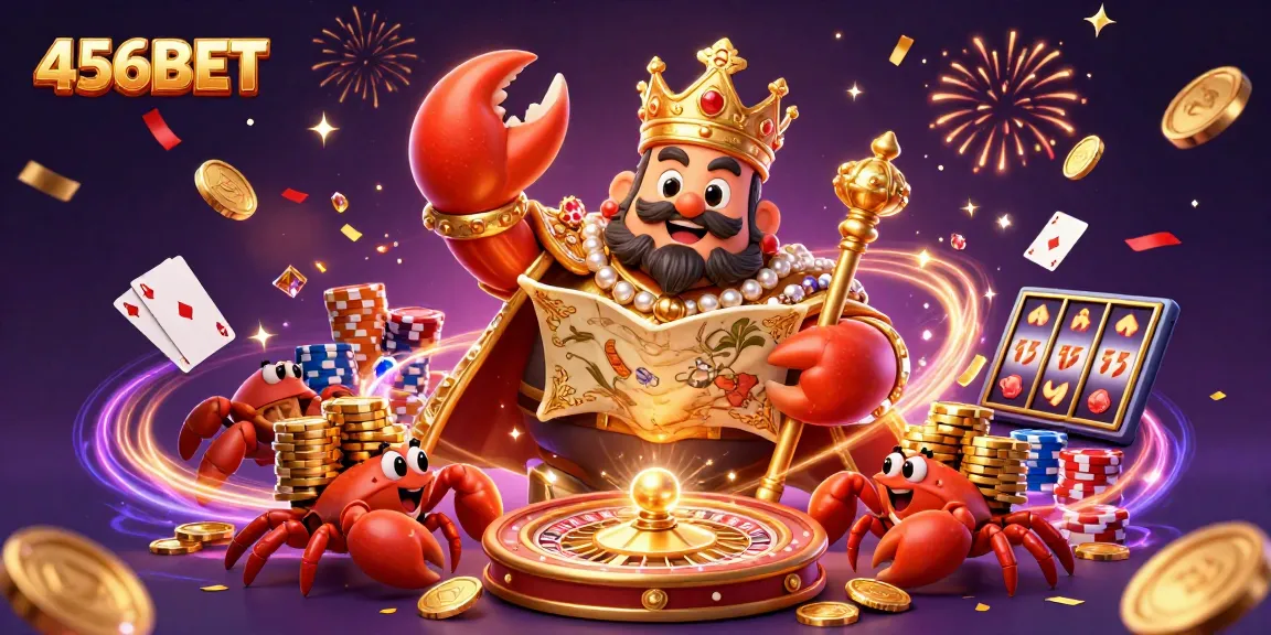 Experience the excitement with 456BET, where the golden crab emperor rules over thrilling slot adventures.