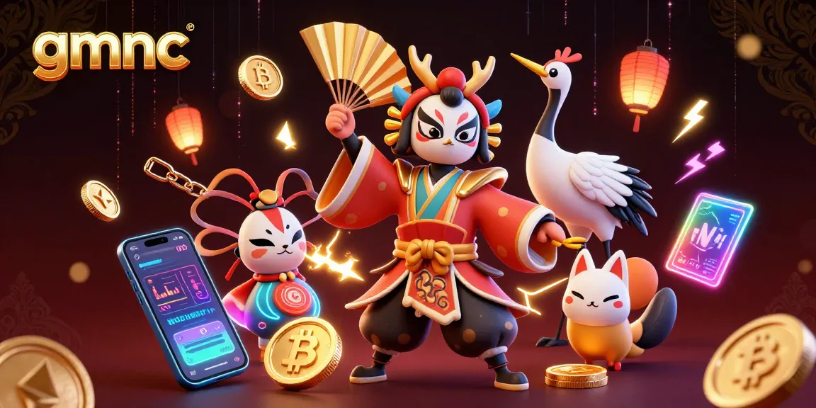 Engage with gmnc's elite gaming experience showcasing dynamic crypto elements and traditional motifs.