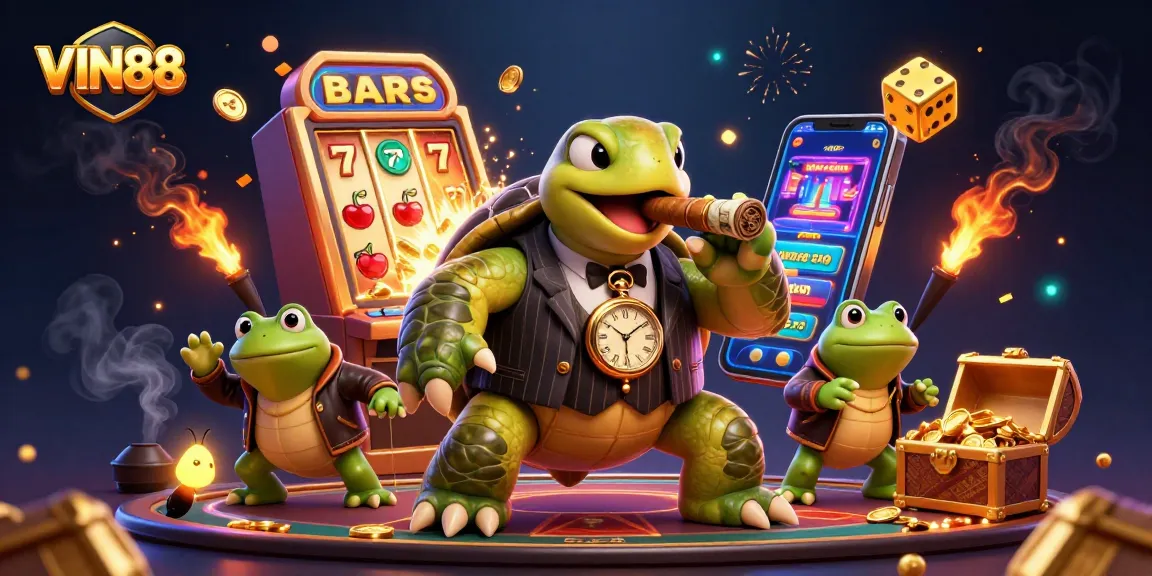Experience the excitement at VIN88's vibrant slot machine jackpot explosion.