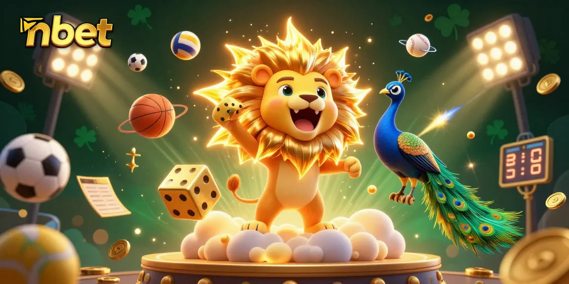 Win big with nbet while exploring a dynamic 3D casino experience filled with vibrant sports elements.