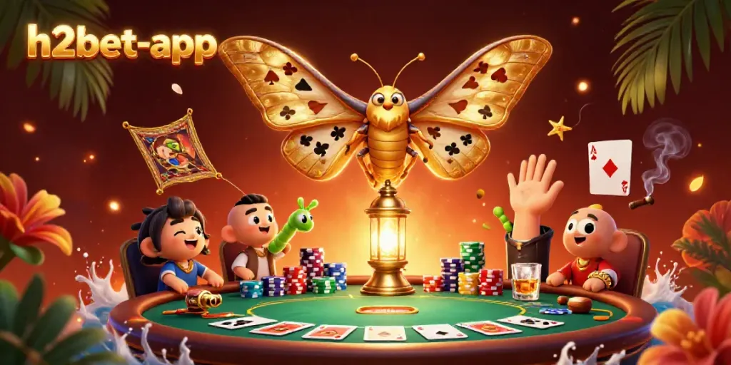 Experience vibrant casino energy with h2bet-app's illustrations of card games and rich visuals