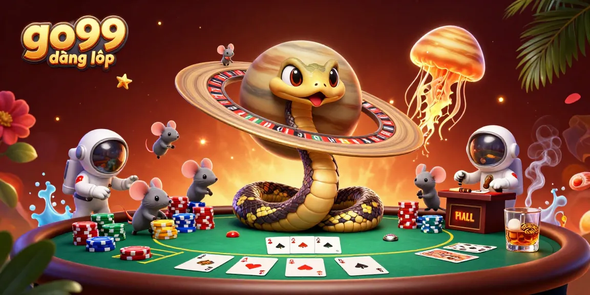 Place your bets at go99 đăng nhập while engaging with cosmic characters and vibrant casino elements.