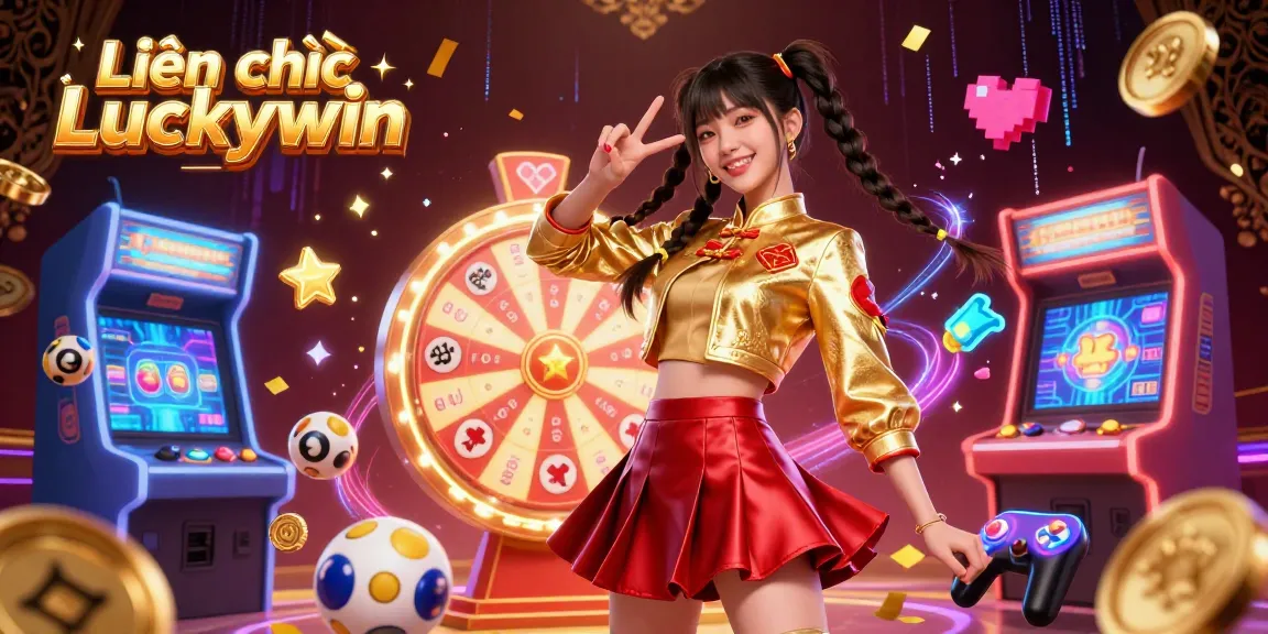 Contact Liên hệ Luckywin for a vibrant gaming experience with dynamic visuals of lottery fun and casino excitement.