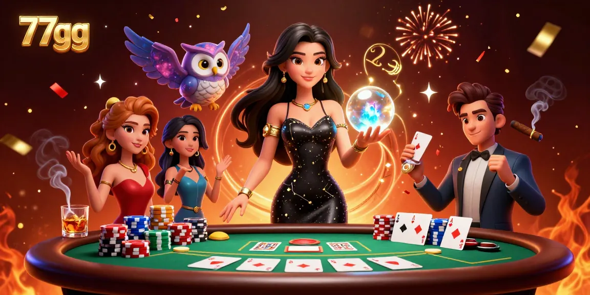 Engage with 77gg and experience thrilling poker action amidst a vibrant casino atmosphere.