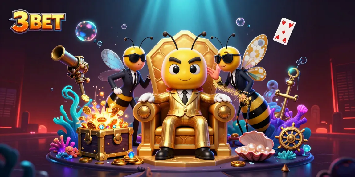 Join the thrilling game of 3 BET as the bumblebee mob boss presides over a bounty of treasures!