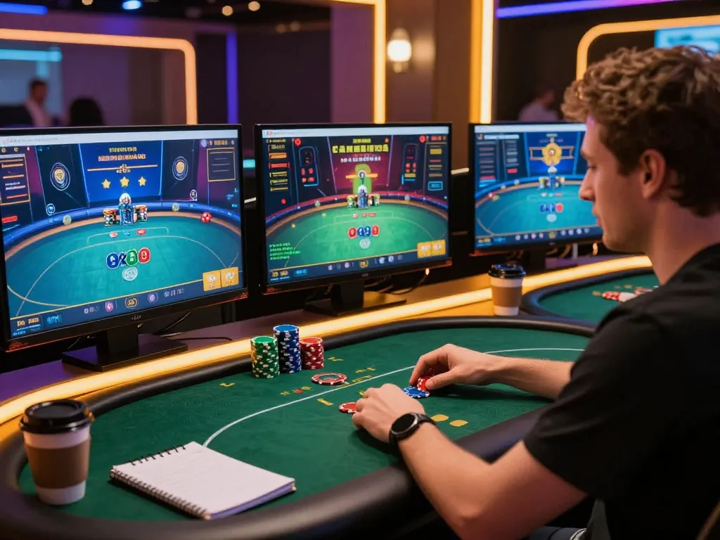 va88 online gambling setup showcasing poker games and strategic gameplay