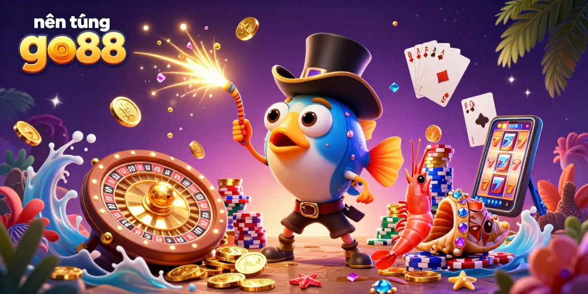 Experience thrilling gaming with nền tảng go88 featuring vibrant characters and dazzling casino elements.