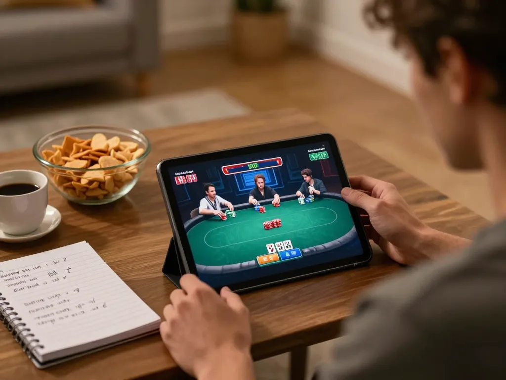 Experience thrilling gameplay at 45678 com with strategic online poker sessions in a cozy home atmosphere.