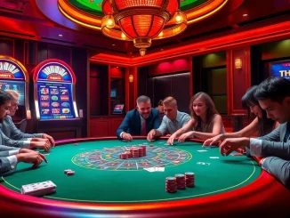 Players enjoying a high-stakes game at THABET casino, capturing the thrill and excitement.