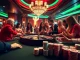 Engaged players enjoying a thrilling game at the rikbet casino, featuring roulette and poker.