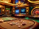 Experience the thrill of betting strategies with KEONHACAI at a glamorous casino setting.