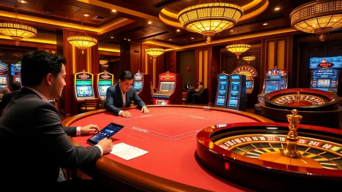 Experience the excitement of 688v at a luxurious casino table with professional dealers.