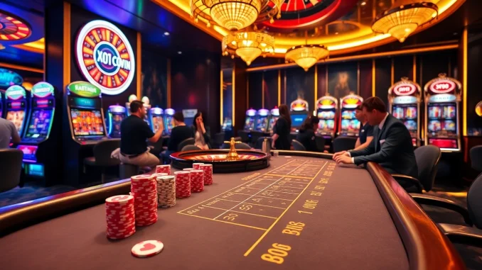 Jogadores curtindo jogos no cassino 001WIN, evidenciando a emoção e as oportunidades de vitória.