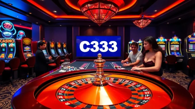 Sinta a emoção dos jogos do cassino C333 com caça-níqueis vibrantes, roleta e apostas estratégicas.